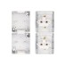 Блок розеток Kranz KR-78-0802 вертикальный 2 INDUSTRIAL IP54 с зазем., о/у