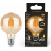 Лампа светодиодная GAUSS G95 filament 6w 620lm 2400к е27 golden диммируемая led [105802006-D]