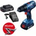 Аккумуляторный шуруповерт BOSCH GSR 180-LI [06019F8102] 2х4,0 Ач, перфоратор, сумка