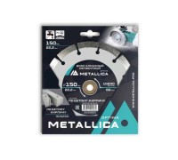 Алмазный диск для резки бетона METALLICA Optima 150x22,2 мм, H=10 мм сегментный 900260