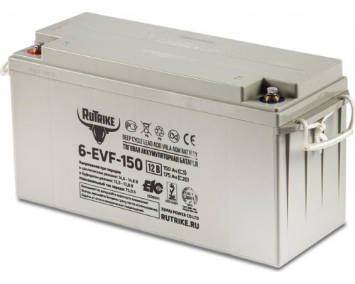 Аккумулятор RUTRIKE 12V150A/H C3 тяговый 6-EVF-150 [021948]