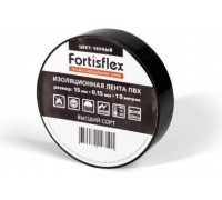 Изолента FORTISFLEX 71228 15 мм х 10 м, цвет черный