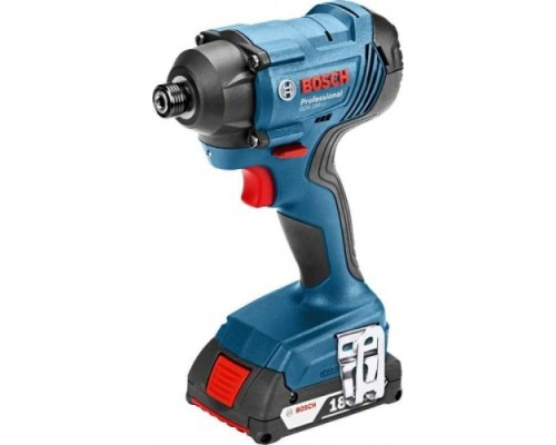 Гайковерт аккумуляторный BOSCH GDR 180 LI ударный [06019G5120] 2х3,0Ач, кейс