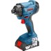 Гайковерт аккумуляторный BOSCH GDR 180 LI ударный [06019G5120] 2х3,0Ач, кейс