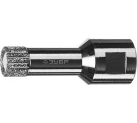 Алмазная коронка для сухого сверления ЗУБР d=14 х 35, M14 Профессионал 29865-14