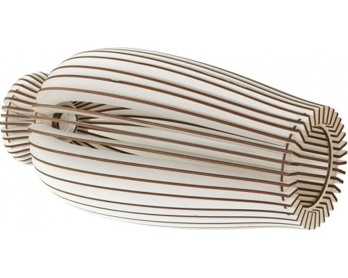 Светильник декоративный GLANZEN ART-0003-60 Е27, бежевый подвесной из дерева vase [ART-0003-60]