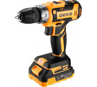Дрель-шуруповерт аккумуляторная DEKO GCD20DU PRO + набор 63 инструмента для дома 083-1040