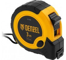 Рулетка DENZEL  3мх13мм, двухкомп. корпус, кнопка-пауза 31540
