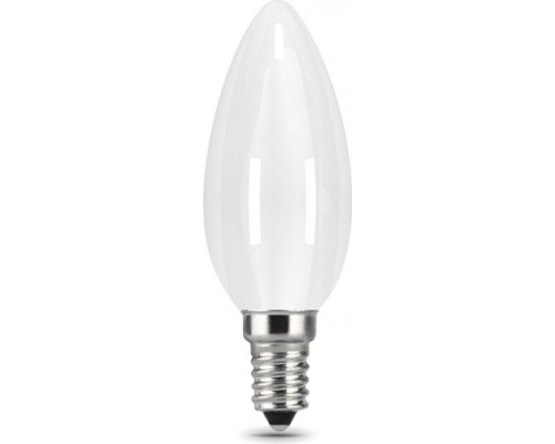 Лампа светодиодная GAUSS Свеча filament 5w 450lm 4100к е14 milky led [103201205]