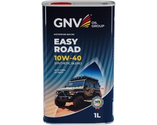 Масло моторное GNV Easy Road 10W40 SN/CF 1 л (металл. канистра) GER1M11180017511040001