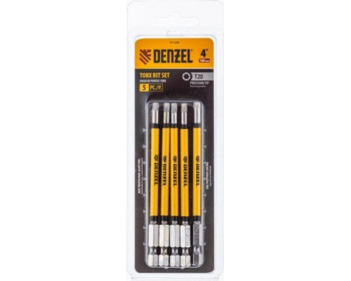 Набор бит DENZEL T20x4 Набор бит DENZEL T20x4