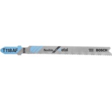 Пилки по металлу BOSCH T118АF HSS (100шт.) Flexible for Metal [2608634774]