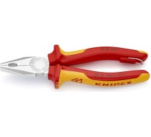 Плоскогубцы диэлектрические KNIPEX 0306180T 1000 V, 180 мм, комбинированные KN-0306180T