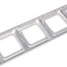 Рамка Kranz KR-78-0289 DEA 5-я горизонтальная серебряный металлик