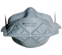 Противоаэрозольная фильтрующая полумаска 3M VFlex® 9101V 25 шт/уп [7100102661]