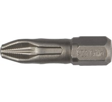 Бита для заворачивания KRAFTOOL X-DRIVE PH2 торсионные кованые, обточенные, 25мм, 2шт. 26121-2-25-2