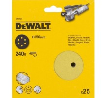 Диски на велюровой основе с отверстиями DeWALT DT3137-QZ 150 мм, 6 отв. P240