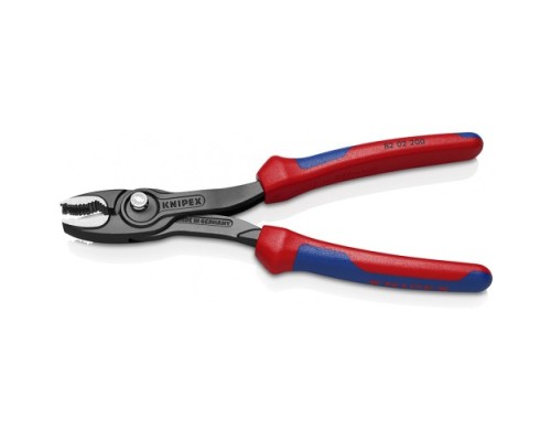 Клещи KNIPEX KN-8202200SB TwinGrip с фронтальным и боковым захватами