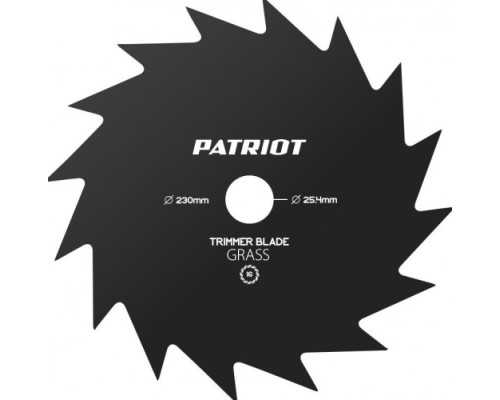 Нож для травы PATRIOT TBS-16 (230/25,4 - 16Т) [809115215]