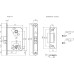 Корпус замка врезного НОРА-М КЗВ-114 сувальдный для финских дверей 