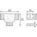 Набор коннекторов GAUSS BT430 basic для led-ленты т-образный rgb 12v 10mm ip20