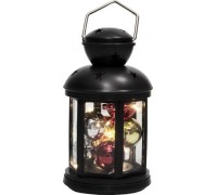 Фонарь декоративный Neon-Night с шариками черный корпус 12х12х20,6 см, теплый белый 513-061