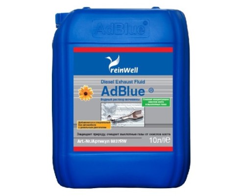 Водный раствор мочевины REINWELL 32,5% AdBlue  10 л 8837RW [8837RW]