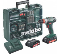 Аккумуляторный шуруповерт METABO BS 18 Quick 2x2,0 Ач, с набором оснастки 602217880