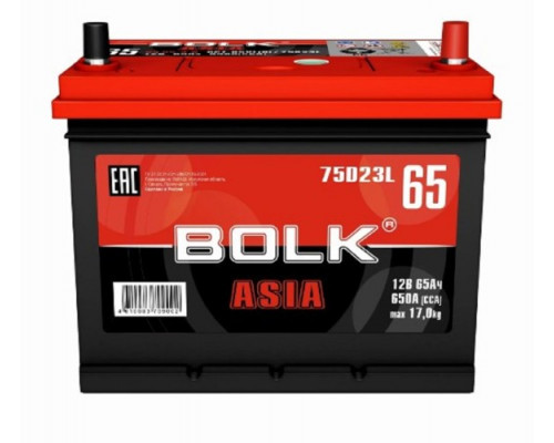 Аккумулятор BOLK BA 65-3-R с обратной полярностью