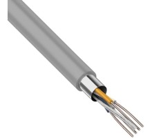 Кабель REXANT F/UTP, CAT 5e, PVC 2x2x0,50мм, 24AWG внутренний, серый 01-0122