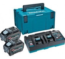 Набор АКБ и ЗУ MAKITA 40.0В 5,0 Ач Li-ion PSK XGT 40.0V 5,0 Ач Li-ion (2шт.) BL4050F/XGTDC40 (1шт.) 191U18-9