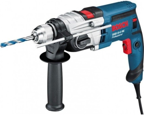 Дрель ударная сетевая BOSCH GSB 19-2 RE (БЗП) двухскоростная [060117B500] Кейс