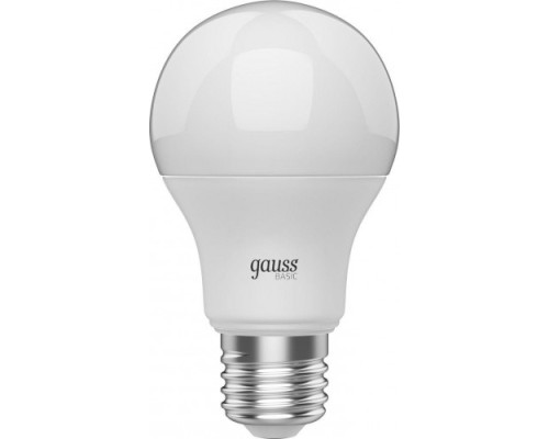 Лампа светодиодная GAUSS A60 basic 9,5w 800lm 3000k е27 led [1023210]