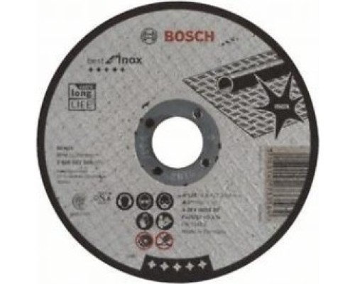 Отрезной круг по нержавеющей стали BOSCH 125х2,5х22 мм A30VINOX-BF Best for Inox [2608603504]