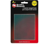 Стекло для маски сварщика QUATTRO ELEMENTI 645-587 внешнее 110 х 90 мм (уп 2шт)