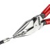 Плоскогубцы KNIPEX KN-0821185SB комбинированные остроконечные с удлиненными губкам