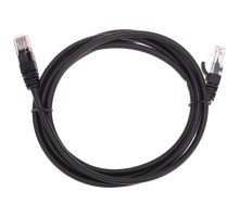 Патч-корд REXANT 02-0102-2 U/UTP, CAT 5e, RJ45-RJ45, 26AWG, LSZH, черный 2м