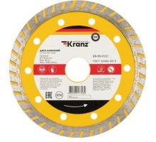 Алмазный диск универсальный Kranz KR-90-0121 отрезной Turbo 125x22,2x2,2x10мм