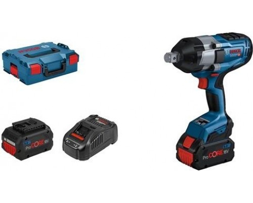 Гайковерт аккумуляторный BOSCH GDS 18 V-1050 H [06019J8502] 2х8.0 Ач