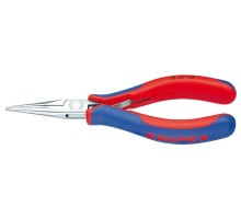 Длинногубцы KNIPEX KN-3562145SB захватные для электроники, плоскокруглые губки, 14