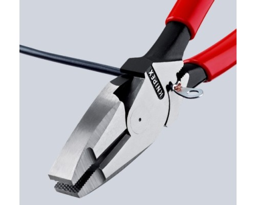 Плоскогубцы KNIPEX KN-0911240SB Lineman's электромонтажные, зона обжима, 240 мм