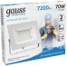 Прожектор GAUSS Elementary 70w 7200lm 6500k 175-265v ip65 белый led [613120370]