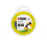 Леска триммерная Denzel FLEX CORD звезда 2 мм х 15 м. 96111