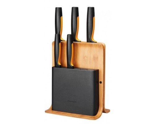 Набор ножей FISKARS 1057552 в блоке из бамбука, 5 шт.