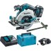 Пила циркулярная аккумуляторная MAKITA DHS 680 RT1J с бесщеточным двигателем [DHS680RT1J]