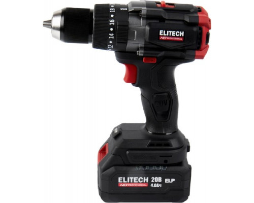 Дрель-шуруповерт аккумуляторная ELITECH CD 20BL2 (E2201.042.02) HD 205728 купить с доставкой и официальной гарантией