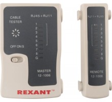 Тестер кабельный REXANT RX-468 rj-45+rj-11 [12-1006]