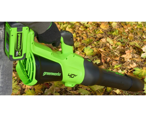 Воздуходувка аккумуляторная GREENWORKS GD40BG3 40V, АКБ 8Ач и ЗУ 2408207UH купить с доставкой и официальной гарантией