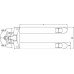 Тележка гидравлическая NOBLELIFT АС20 3mm 540x1150, PU+PU, tandem [НФ-00004439]