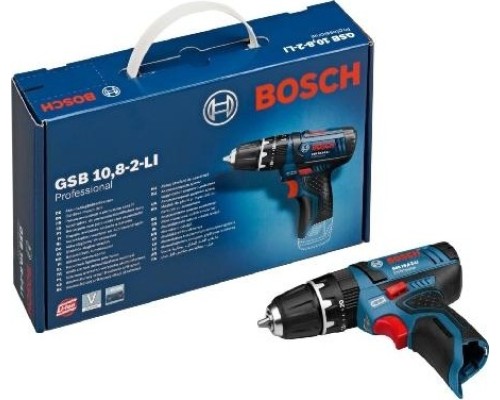 Аккумуляторная дрель-шуруповерт BOSCH GSB 12V-15 (10,8-2-LI) ударная, без АКБ и ЗУ [06019B6901]